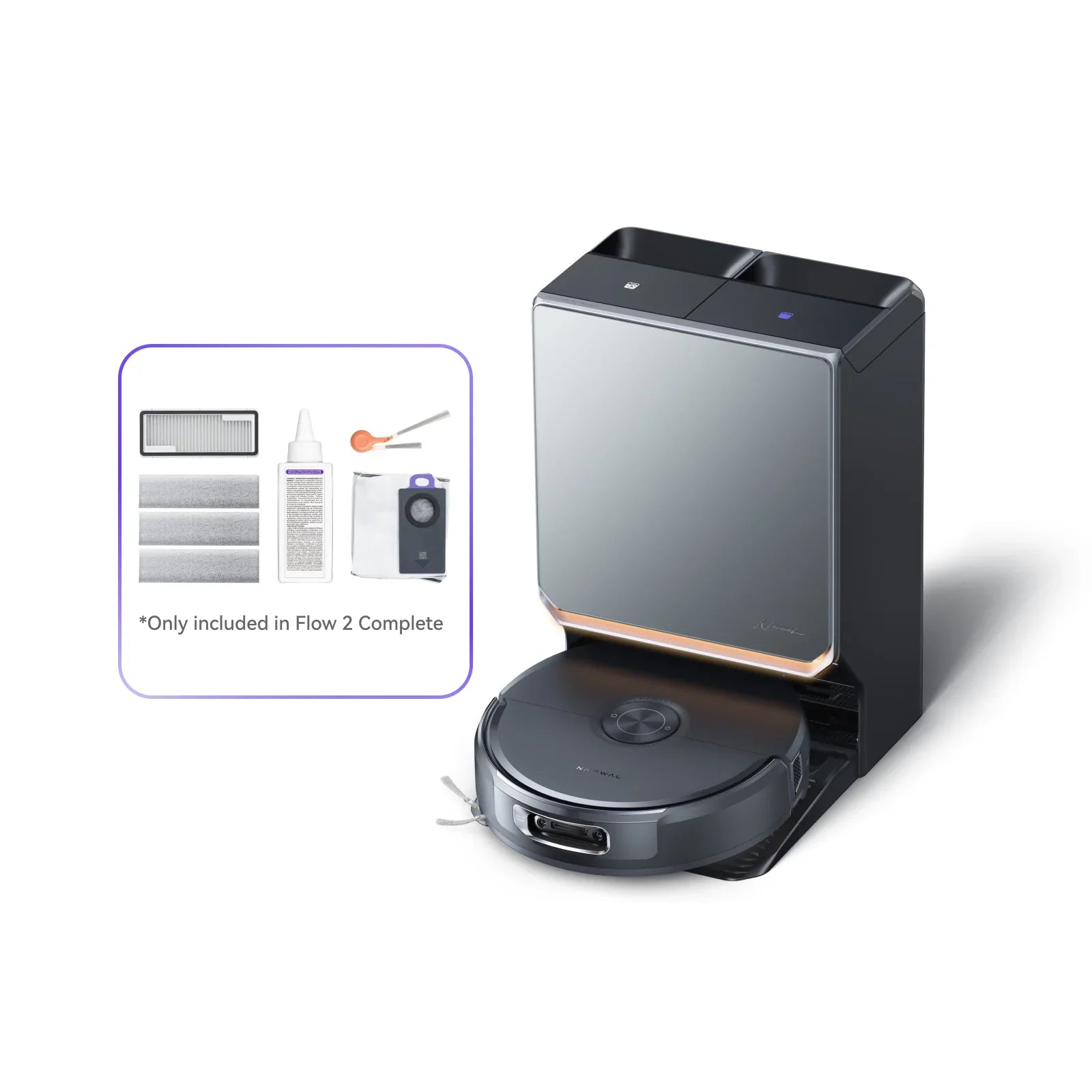 Narwal Flow 2 Robot Vacuum and Mop Complete Version with Accessories Pack