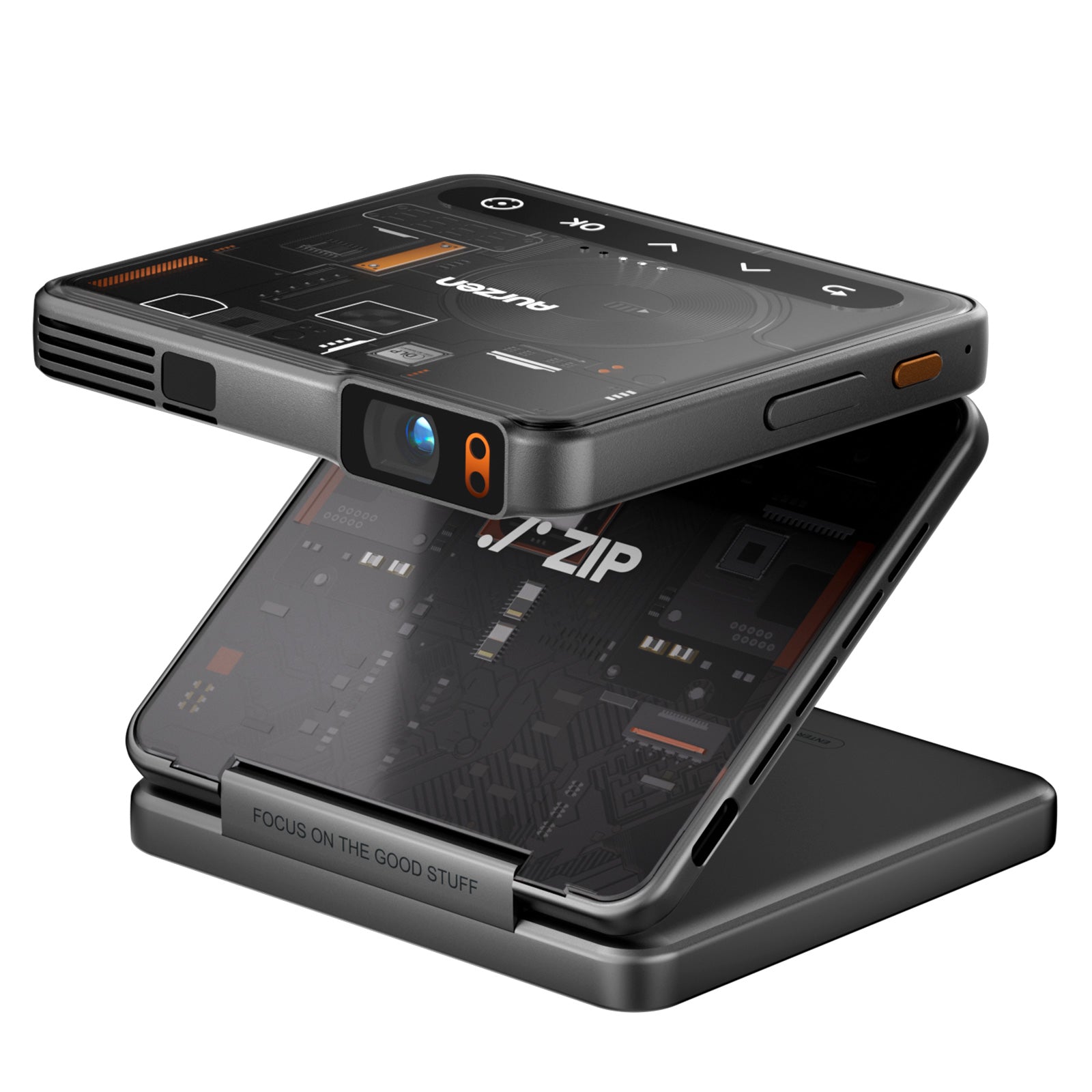 Aurzen ZIP Tri-Fold Portable Projector